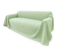 Funda Sofá, Cubresofá Tela , 华夫格-绿色, green , 190*240cm, 190cm | Tela secado rápido, textil veraniego, durante viajes, Para viajeros frecuentes