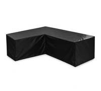 Funda Sofa Exterior para HOMCOM 83B-143 Pull-out L-Sofa Bed | Tela Oxford 420D Funda Sofá de Jardín en Forma de L Impermeable Resistente al Viento al Polvo con Cordón Bolsa Almacenamiento