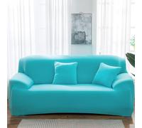 Funda Sofá Multiusos Todo El Año Fundas Sofas 3 y 2 Plazas Ajustables Cubierta Antideslizante Universal Sofa Couch Cover Protector,Sky Blue,3 Seater