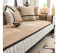Funda Sofa,para 1 2 3 4 Plazas,Mantas Foulard Cómoda Cubrecama Protector Sofa(Coffee,110X240cm(43X91IN))