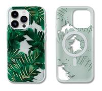 Funda Sonix para iPhone 15 Pro Max | Compatible con MagSafe | Probada contra ca das desde 3 m | Hojas de palma de las Bahamas
