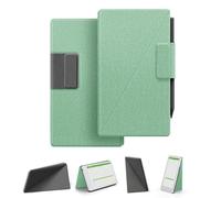 Funda Soporte magnético para Remarkable Paper Pro Move, Cubierta Tejido imitación Fina, portalápices Plegable, activ./desact. automática, Forro Microfibra, imán Potente (Verde Menta)