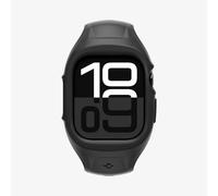 Funda Spigen Liquid Air Pro + Correa para Apple Watch 10 46mm Negra Silicona