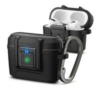 Funda Spigen Lock Fit Compatible con AirPods Pro with Case Lock Protection and Keyring Included - Negro Matte
