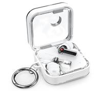 Funda Spigen Ultra Hybrid Designed for Nothing Ear 2 (2023) transparente antiamarilleo - Blanco azabache