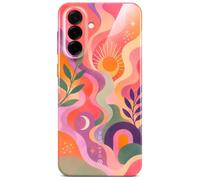 Funda Splash ONEFLOW para Samsung Galaxy A57 5G con diseño de patrón, funda protectora para celular con protección de cámara, estuche impreso extra delgado, Rosa Naranja Lila Retro