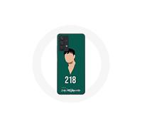 Funda - Squid Game - Samsung Galaxy A32 5G - Flexible - Blanco - Cho Sang woo número 218