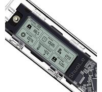 Funda SSD NVME NGFF de doble protocolo M 2 con monitoreo en tiempo real del volumen de escritura, temperatura y tiempo de uso con transferencia USB 3 2 de 10 Gbps (NVME AC)