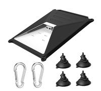 Fuńda Starlіnk Mini Silicona Cuatro Ventosas Dos Mosquetones | Flexible Antirrayas Cubierta Exterior Viaje Campamento Ruta Coche Avеntura Ćaravana Camión Vehículo