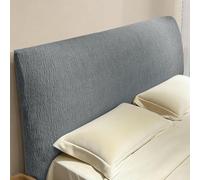 Funda Suave Antipolvo sin Relleno para Cabecero Elástica y Resistente Renueva Dormitorio 150-170cm Protección Total No Desliza Fácil de Poner, Resistente(Darkgray,King:75-82'')