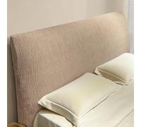 Funda Suave Antipolvo sin Relleno para Cabecero Elástica y Resistente Renueva Dormitorio 150-170cm Protección Total No Desliza Fácil de Poner, Resistente(Coffee,King:75-82'')