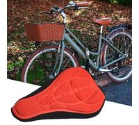Funda suave para asiento de bicicleta con almohadilla de gel 3D de silicona y acolchado de EVA para mayor comodidad de conducción en bicicleta (negro)