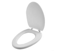Funda suave para asiento de inodoro hecha de EVA para mayor comodidad y con un diseño antideslizante que se mantiene en su lugar de forma segura en la mayoría de inodoros de tamaño estándar fácilmente