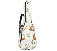 Funda suave para guitarra acústica de 43 pulgadas con correa de mochila y 2 bolsillos, bonito canguro, mochila sin relleno, impermeable, tela Oxford, bolsa para guitarra clásica, multicolor, Talla