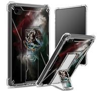 Funda suave para iPad de 9.7 pulgadas, iPad 6ª 5ª generación 2018 2017, iPad Air 2/iPad Air, parte trasera transparente con bandera de México, protección de esquinas, funda a prueba de golpes con