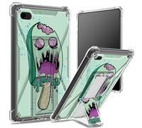 Funda suave para iPad de 9.7 pulgadas, iPad 6ª 5ª generación 2018 2017, modelo iPad Air 2/iPad Air, parte trasera transparente con helado de zombi, protección de esquinas a prueba de golpes con