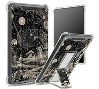 Funda suave para iPad de 9.7 pulgadas, iPad 6ª 5ª generación 2018 2017, modelo iPad Air 2/iPad Air, parte trasera transparente con mar de montañas míticas, protección de esquinas, funda a prueba de
