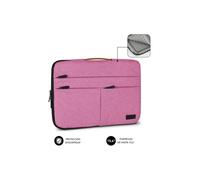 Subblim Funda Air Padding 360 Sleeve Rosa para Portátil de 15.6"