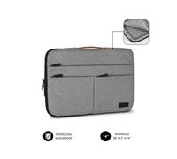 FUNDA PORTATIL SUBBLIM AIR PADDING 360 SLEEVE 13,3-14" LIGHT GREY