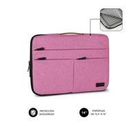 Funda Subblim Air Padding 360 Sleeve para Portátiles hasta 14'/ Rosa