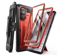 Funda SUPCASE Unicorn Beetle Pro para Samsung Galaxy S24 Ultra con soporte [2 marcos frontales] Funda de cuerpo completo a prueba de golpes de 3