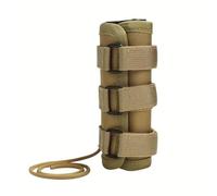 Funda supresora para configuración de equipo de entrenamiento, envoltura ajustable de 3 correas con cordón en la cola y cubierta exterior acolchada, protector de manga supresora, correa trasera de