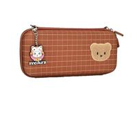 Funda Switch Bolsa Switch Estuche, innoAura 17 en 1 Paquetes Accesorios para Switch con Funda de Transporte Switch, Funda Protectora Switch, Protector de Pantalla Switch (Papelado Marrón)
