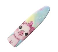 Funda Tabla De Planchar 110x30 Cerdo Rosado Funda Plancha Universal Ajustable con Acolchado para Un Planchado Más Fácil - Tamaño Universal,con Reflejo térmico,Transpirable y Antideslizante