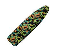 Funda Tabla De Planchar 110X30 Dinosaurio Funda Acolchada Suave con Borde Elástico Universal, Resistente Al Calor E Impermeable, Anti-Quemaduras