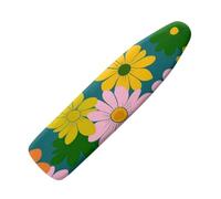 Funda Tabla de Planchar 110X30 Flores Amarillas Rosadas Funda para Tabla De Planchar, Elástica para Tabla De Planchar, Ajustable, Reflecta Vapor Y Calor,Lavable, Duradera