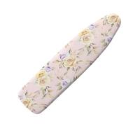Funda Tabla De Planchar 110X30 Flores Moradas Y Amarillas Funda para Tabla De Planchar, Elástica para Tabla De Planchar, Ajustable, Reflecta Vapor Y Calor,Lavable, Duradera