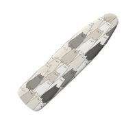 Funda Tabla De Planchar 110X30 Gato Gris Marrón Claro Funda para Tabla De Planchar, Elástica para Tabla De Planchar, Ajustable, Reflecta Vapor Y Calor,Lavable, Duradera