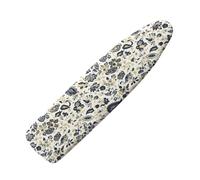 Funda Tabla De Planchar 110X30 Patrón Retro Azul Funda para Tabla De Planchar, Elástica para Tabla De Planchar, Ajustable, Reflecta Vapor Y Calor,Lavable, Duradera