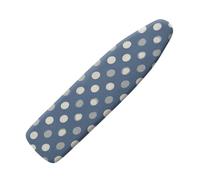 Funda Tabla De Planchar 110X30 Puntos Grises Azules Funda para Tabla De Planchar, Elástica para Tabla De Planchar, Ajustable, Reflecta Vapor Y Calor,Lavable, Duradera