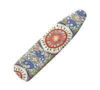 Funda Tabla de Planchar 110X30 Verde Azul Rojo Patrones Funda para Tabla De Planchar, Elástica para Tabla De Planchar, Ajustable, Reflecta Vapor Y Calor,Lavable, Duradera