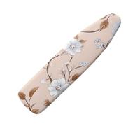 Funda Tabla de Planchar 130X45 Flor Blanca Funda para Tabla De Planchar con Relleno De Fieltro De 4 Mm,Planchado Diario, Antideslizante, Resistente Al Calor