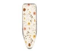 Funda Tabla de Planchar 130x45 Flores Diseño Práctico con Acolchado- para Refleja El Vapor sobre La Ropa, Duradera Y Fácil de Cambiar