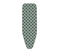 Funda Tabla de Planchar Flores Verdes Funda Plancha Universal Ajustable Montaje Fácil con Elástico Ironing Board Cover Refleja Calor para Planchar Rápido Fundas Mesa Plancha 120x40cm