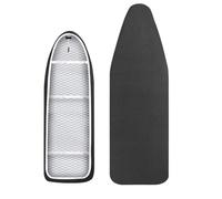 Funda Tabla De Planchar Funda for Tabla de Planchar de algodón Resistente a Las Quemaduras, con Acolchado Reflectante del Calor, 140 x 50 cm(148x55-Black)