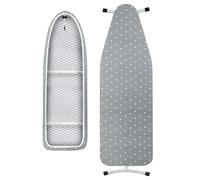 Funda Tabla De Planchar Funda for Tabla de Planchar, Resistente a Quemaduras, de algodón Extra Grueso, con Acolchado Reflectante del Calor, Resistente, Aprox. 140 x 50 cm.(Gray Flower)