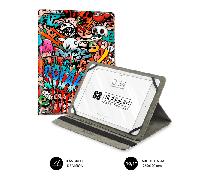 Subblim Funda para tablet Trendy Graffiti – Universal 10,1–11'' – Exterior PU – Stand 3 ángulos