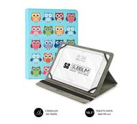 Subblim Funda para tablet Trendy Owls – Universal 10.1-11" 3 ángulos, sistema de sujeción exclusivo