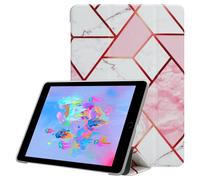 Cadorabo Funda para Tablet Compatible con Apple iPad Mini/Mini 2 / Mini 3 / Mini 4 / Mini 5 - Diseño Mármol Blanco Rosa - Funda Protectora Ultrafina de Silicona TPU Flexible con función de Soporte