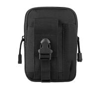 Funda táctica Molle, Bolsa for Herramientas, riñonera, Billetera, Funda for teléfono, for Acampar, Cazar, Airsoft(BK)