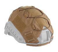 Funda táctica para Casco M/L, Camuflaje con aro y Bucle, protección para Paintball y Airsoft en Exteriores (M Caqui)