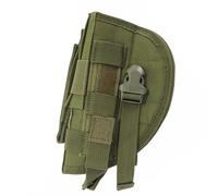 Funda Táctica Universal para Pistola, para Mano Derecha, Molle, para Combate, Airsoft, Cinturón, para la Mayoría de Pistolas Compactas, Medianas y de Tamaño Completo(Green)