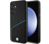 Funda Tapa Rígida para Galaxy S24 BMW MagSafe Cuero Real Negro