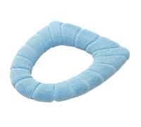 Funda Tapa Vater 2 fundas for inodoro con forma de calabaza, suaves, gruesas, cálidas y cómodas, lavables, de punto, de color puro, universales.(Blue,5pcs)