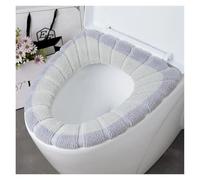 Funda Tapa Vater Funda de asiento de inodoro universal, cálida y for el invierno, for baño, lavable, extraíble, con cremallera y tapa abatible, con asa for el hogar(Color-07)