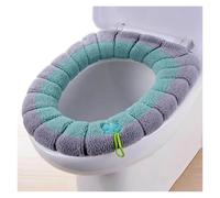 Funda Tapa Vater Funda de asiento de inodoro universal, cálida y for el invierno, for baño, lavable, extraíble, con cremallera y tapa abatible, con asa for el hogar(Color-03)